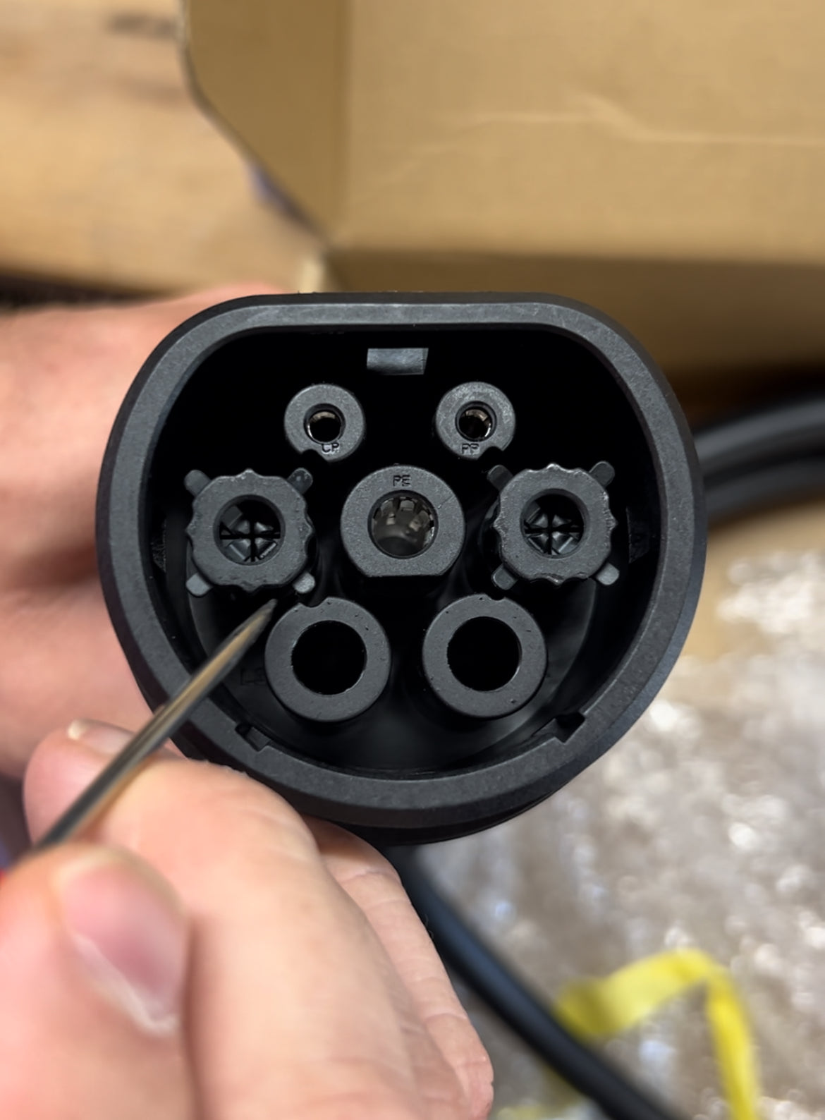 Cable de recharge Triphasé 32A avec Obturateur T2S 5M