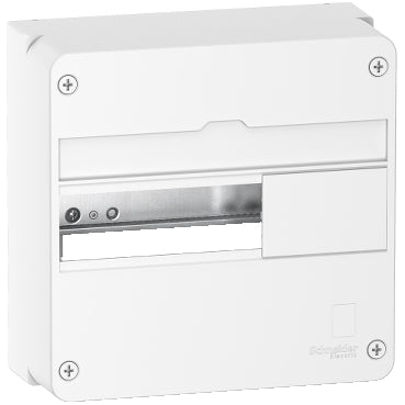 Schneider Electric - Resi9 - Coffret en saillie Blanc (RAL 9003)- 1 rangée de 13 modules